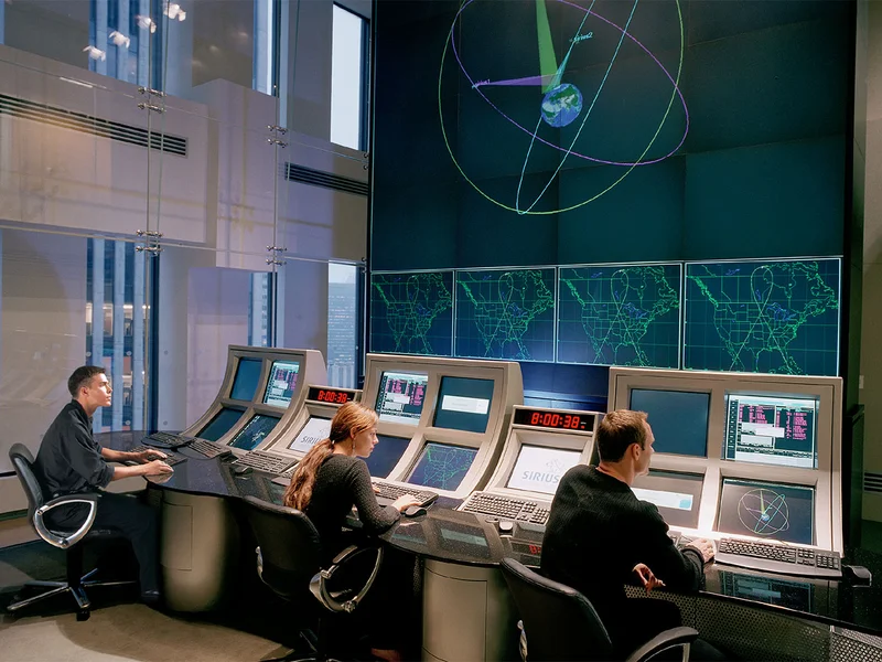 radio satellite control room